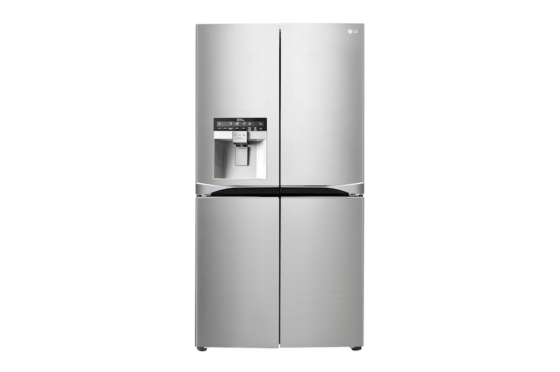 Front view of A+ Energy Rated Multidoor Refrigerator with Plumbed Water & Ice Dispenser GML916NSHV