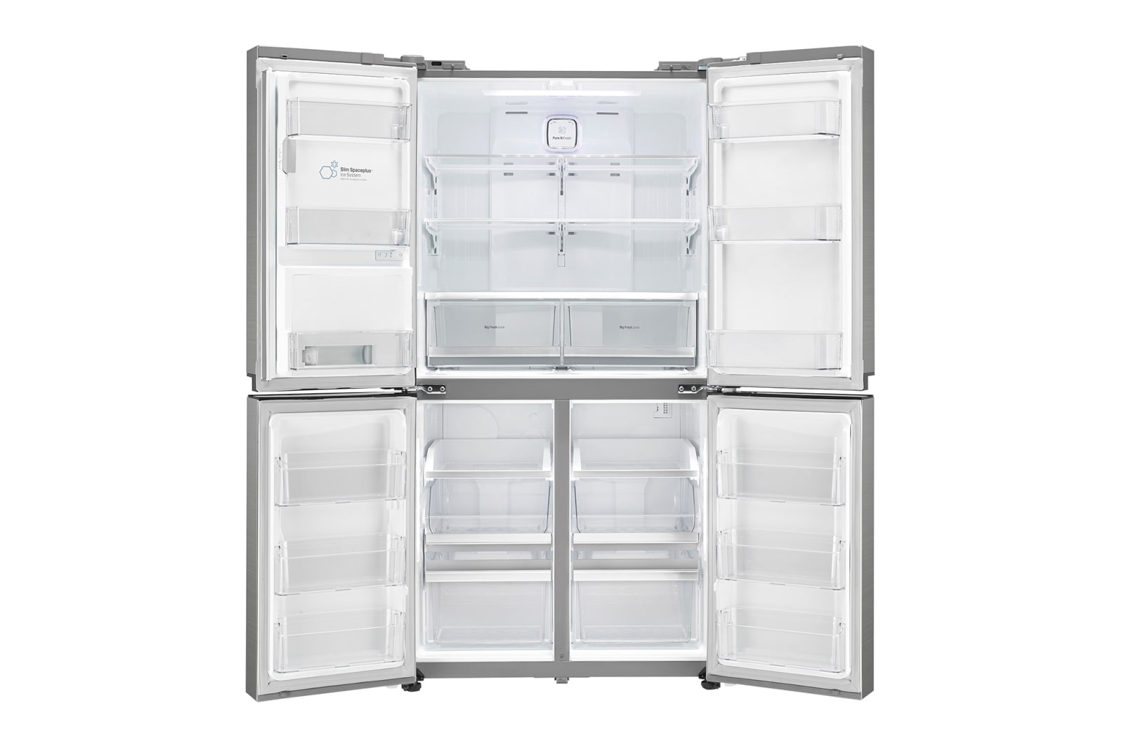 LG A+ Energy Rated Multidoor Refrigerator with Plumbed Water & Ice Dispenser, GML916NSHV