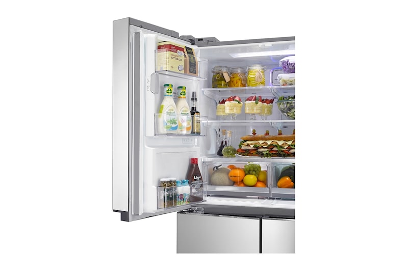 LG A+ Energy Rated Multidoor Refrigerator with Plumbed Water & Ice Dispenser, GML916NSHV
