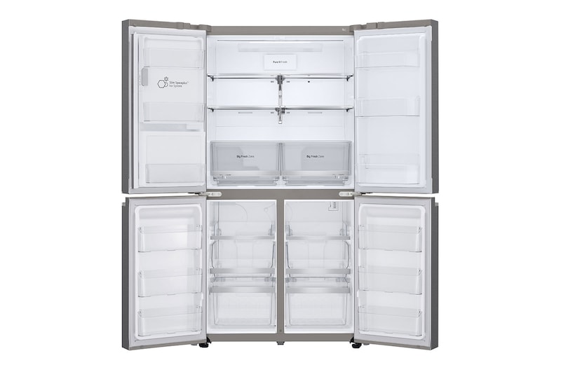 LG 641L Multi Door Fridge Freezer Total No Frost, Shiny Steel, GML945PZ8F