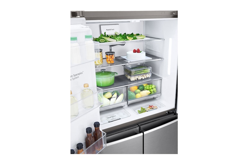 LG 641L Multi Door Fridge Freezer Total No Frost, Shiny Steel, GML945PZ8F