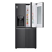 LG InstaView 508L Freezer Black Fridge - | GMX844MC6F LG UK