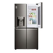 LG InstaView Door-in-Door™ GMX936SBHV Multi-Door Fridge Freezer , 571L, American Black - F, GMX936SBHV