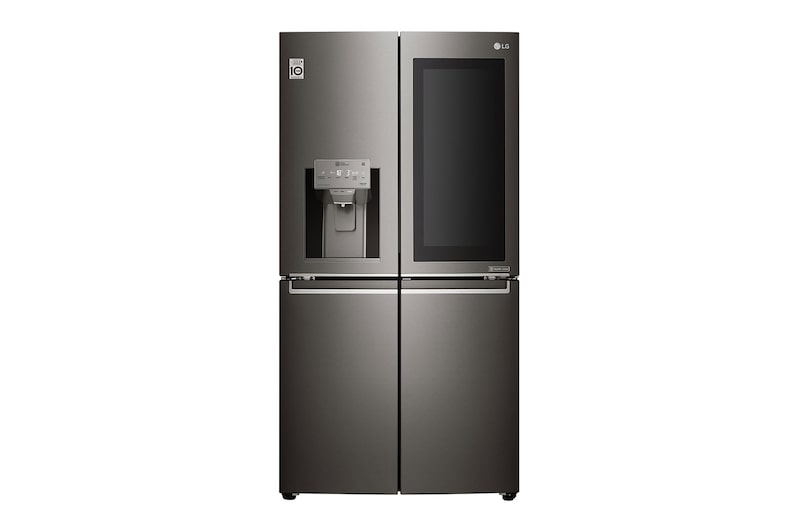 LG InstaView Door-in-Door™ GMX936SBHV Multi-Door Fridge Freezer , 571L, American Black - F, GMX936SBHV