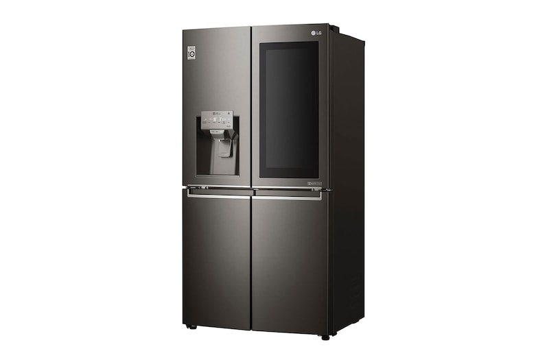 LG InstaView Door-in-Door™ GMX936SBHV Multi-Door Fridge Freezer , 571L, American Black - F, GMX936SBHV