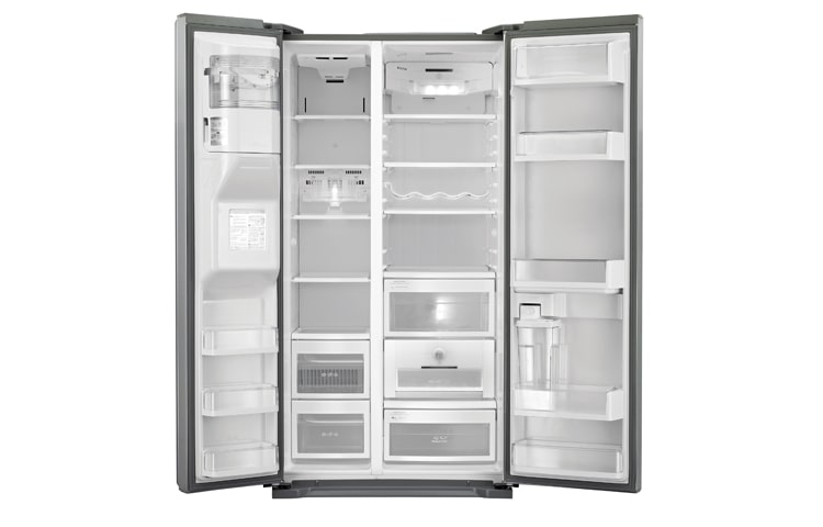 LG American Style Fridge Freezer in Brushed Steel, GS5163AVLZ