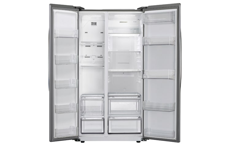 LG American Style Premium Steel Fridge Freezer, GSB325NSQV