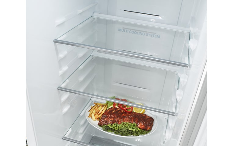 LG American Style Platinum Silver Fridge Freezer, GSB325PVQV