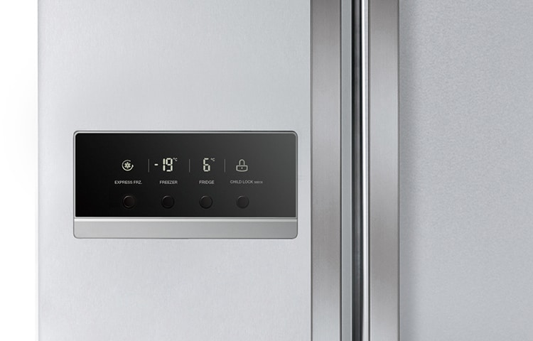 LG American Style Platinum Silver Fridge Freezer, GSB325PVQV