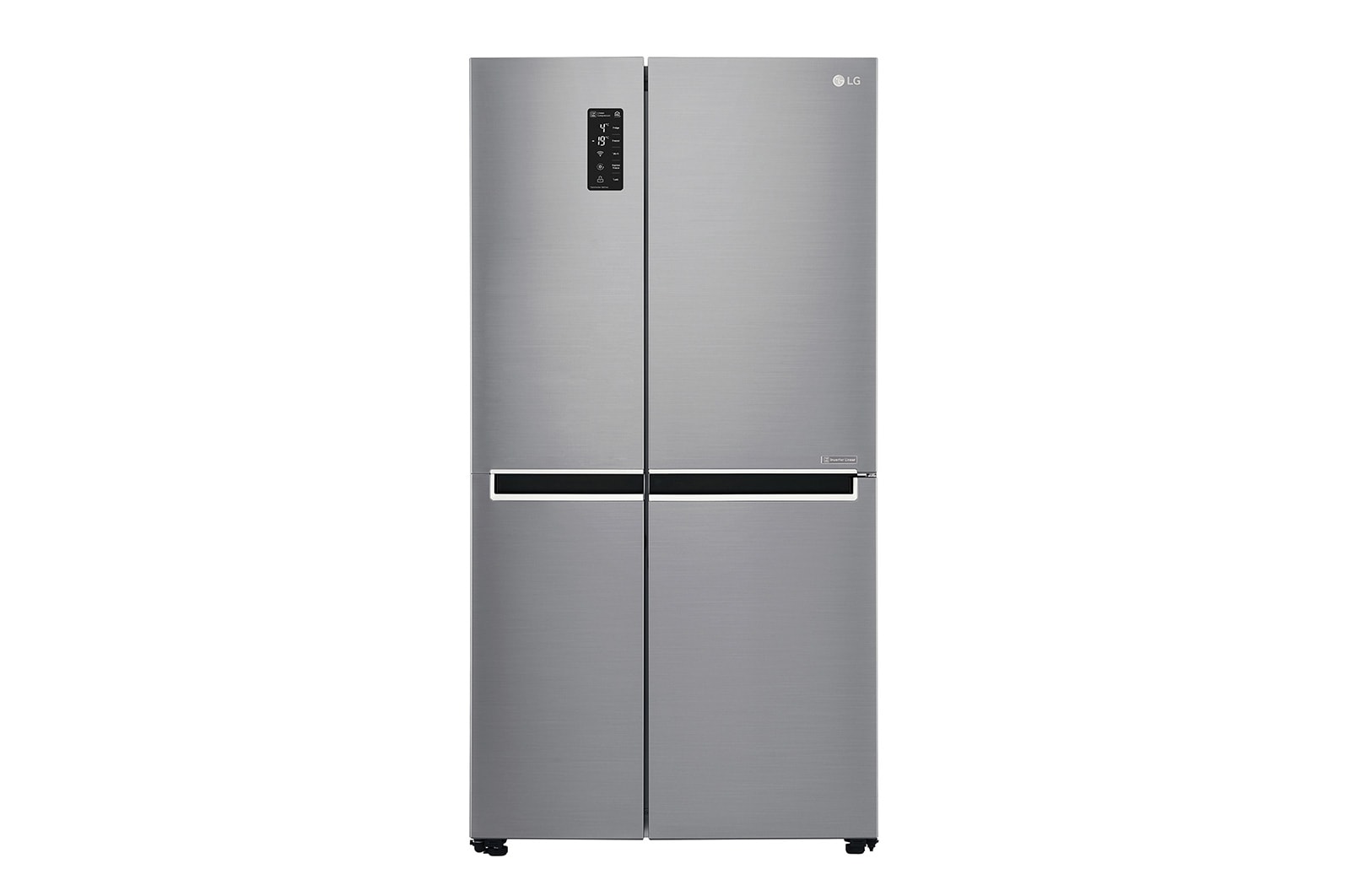 Front view of F Energy Rated Large Capacity Refrigerator with Total No Frost and Smart Diagnosis GSB760PZXZ