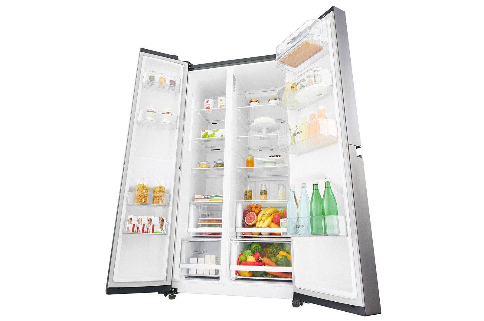 LG F Energy Rated Large Capacity Refrigerator with Total No Frost and Smart Diagnosis, GSB760PZXZ