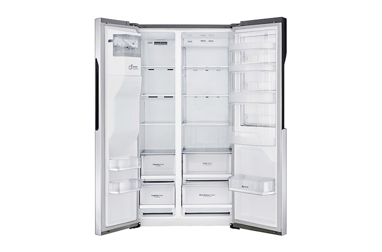 LG Door-in-Door™ GSJ560PZXV American style Fridge Freezer , 606L, Shiny Steel -F, GSJ560PZXV