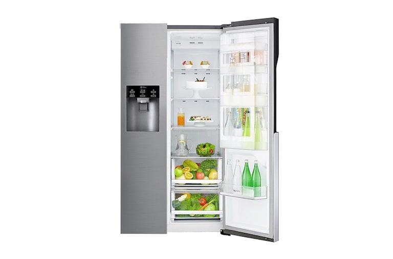 LG Door-in-Door™ GSJ560PZXV American style Fridge Freezer , 606L, Shiny Steel -F, GSJ560PZXV