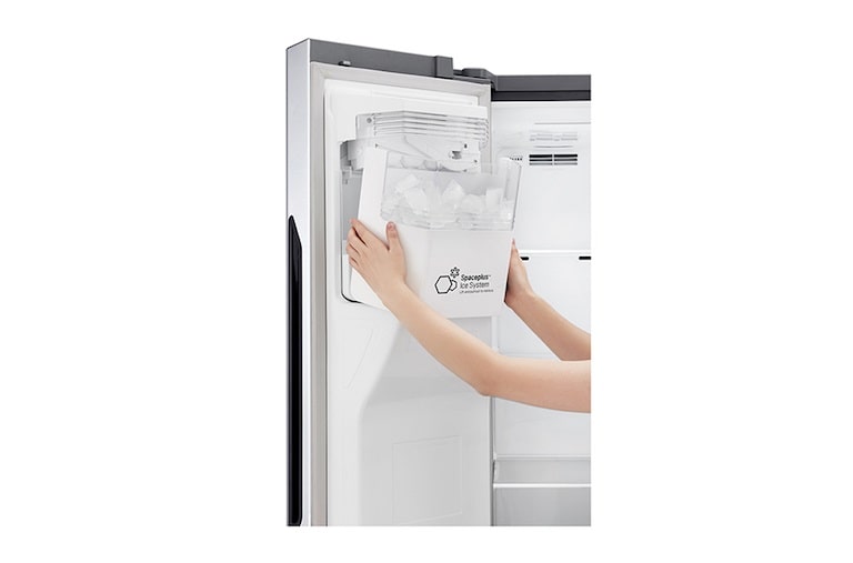 LG Door-in-Door™ GSJ560PZXV American style Fridge Freezer , 606L, Shiny Steel -F, GSJ560PZXV