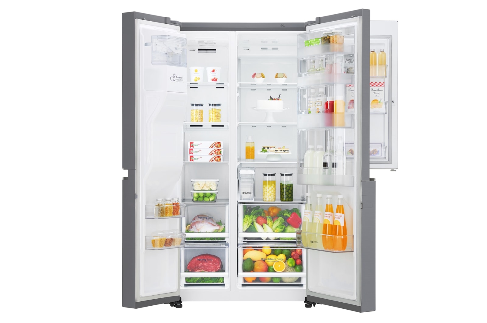 LG Smart Refrigerator with Door-in-Door™ and Non Plumbed Water, GSJ761PZXV