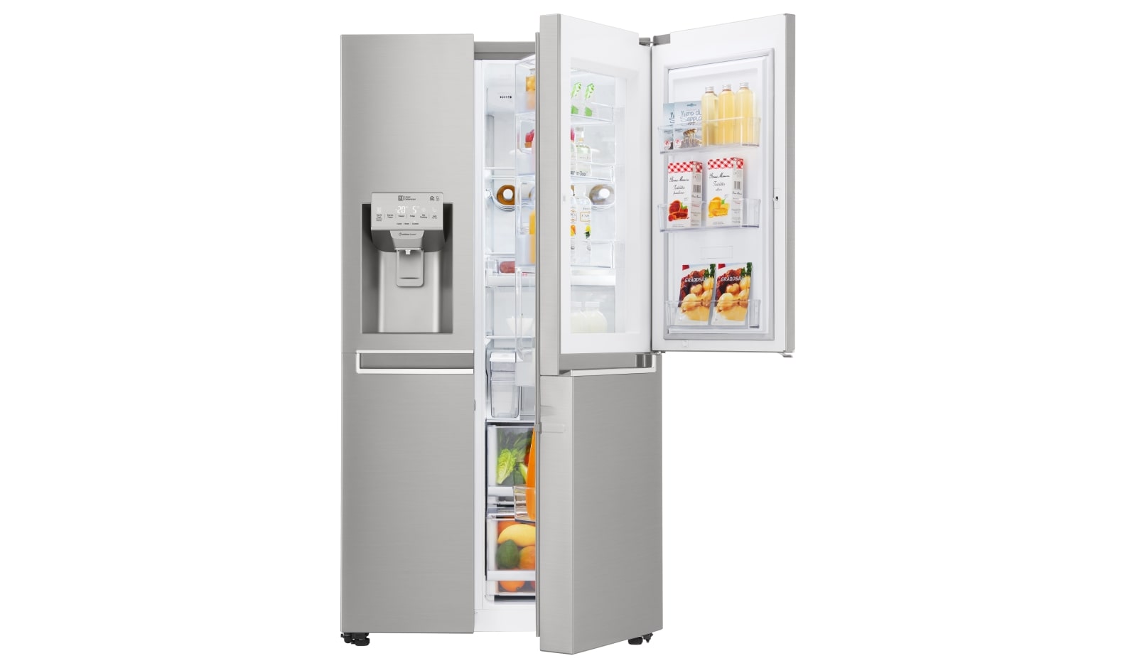 LG A+ Energy Rated Smart Refrigerator with Door-in-Door™ and Non Plumbed Water, GSJ961NSBV