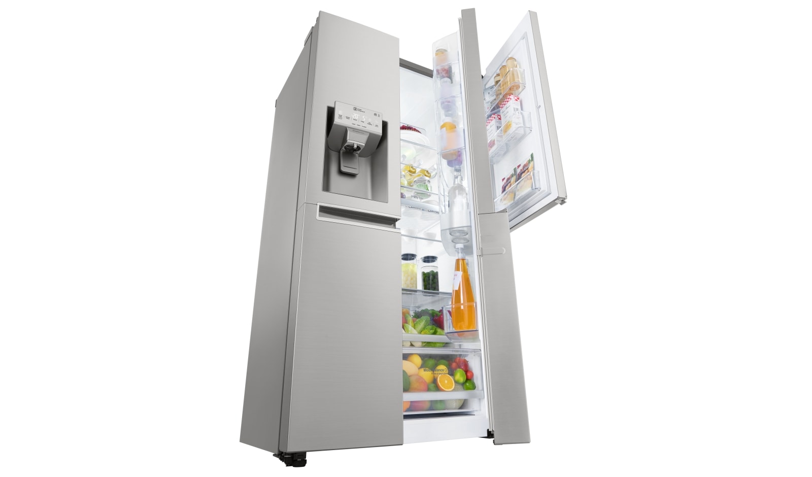 LG A+ Energy Rated Smart Refrigerator with Door-in-Door™ and Non Plumbed Water, GSJ961NSBV