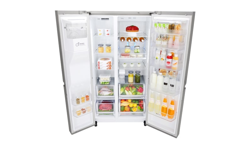 LG A+ Energy Rated Smart Refrigerator with Door-in-Door™ and Non Plumbed Water, GSJ961NSBV