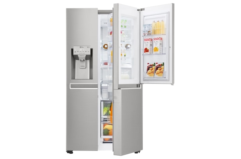 LG A+ Energy Rated Smart Refrigerator with Door-in-Door™ and Non Plumbed Water, GSJ961NSBV