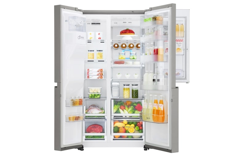LG A+ Energy Rated Smart Refrigerator with Door-in-Door™ and Non Plumbed Water, GSJ961NSBV