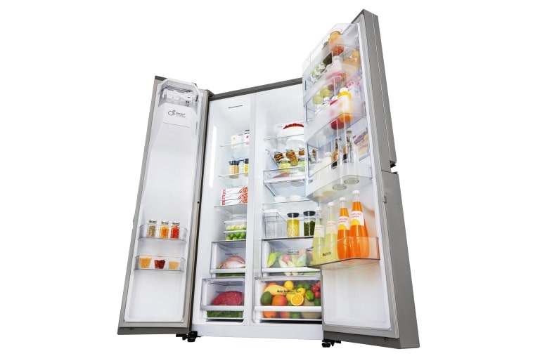 LG A+ Energy Rated Smart Refrigerator with Door-in-Door™ and Non Plumbed Water, GSJ961NSBV