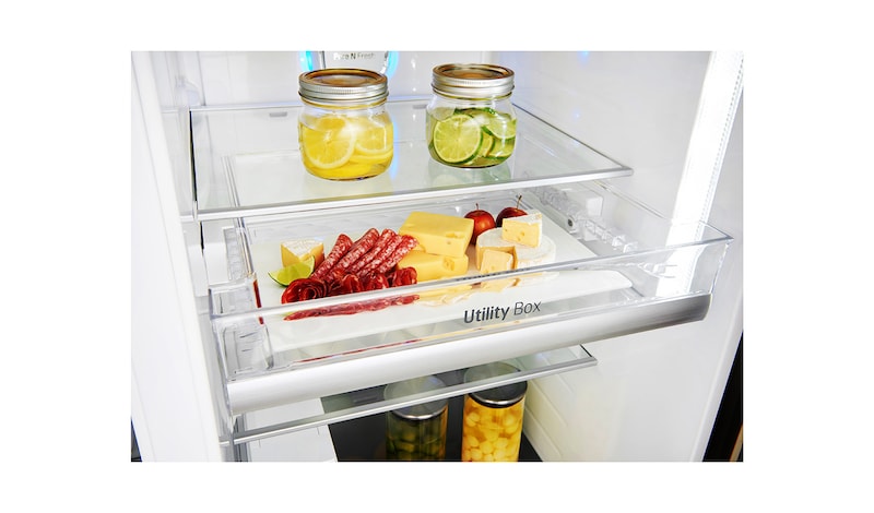 LG A+ Energy Rated Smart Refrigerator with Door-in-Door™ and Non Plumbed Water, GSJ961NSBV