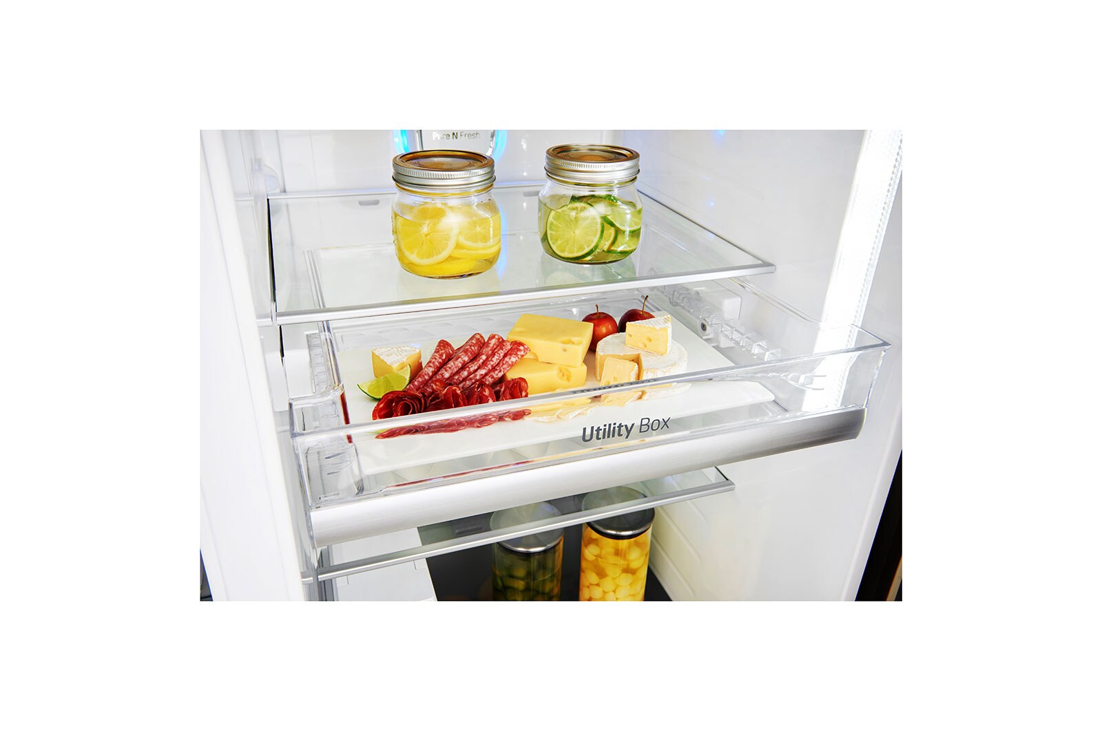 LG Door-in-Door™ GSJ961PZVV American style Fridge Freezer , 625L, Shinny Steel -F, GSJ961PZVV