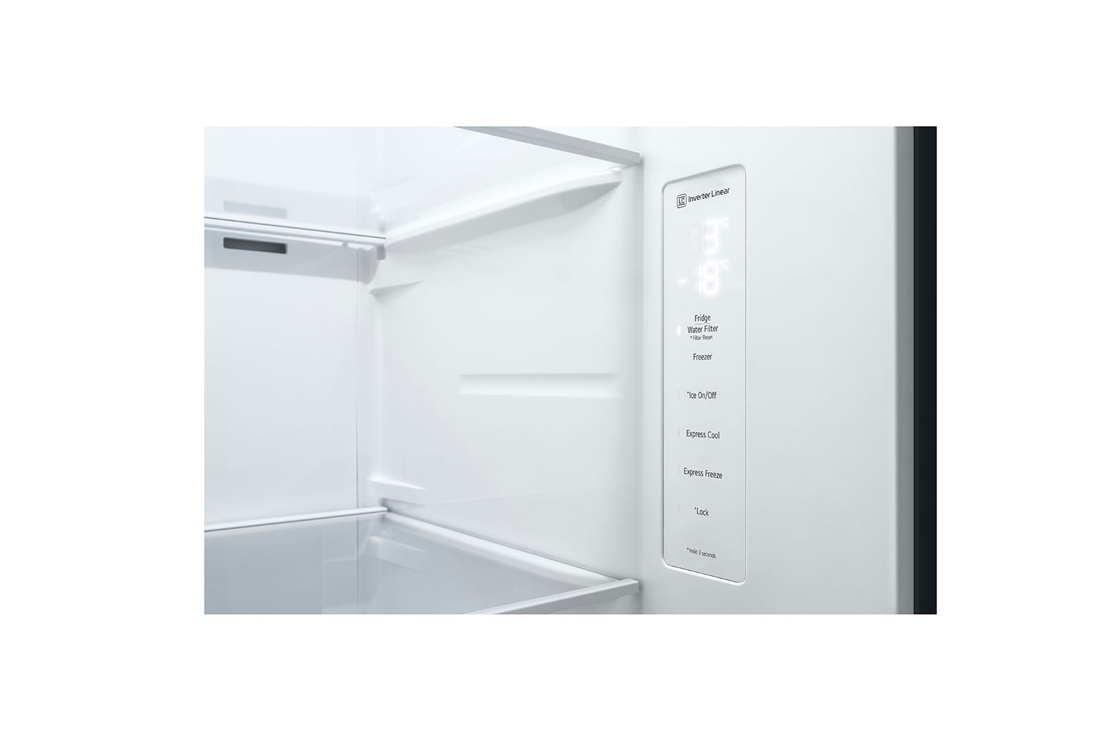 LG 635L American Style Fridge Freezer Dark Graphite Total No Frost, GSJV51DSXF