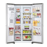 LG 635L American Style Fridge Freezer Stainless Steel Water & Ice Dispenser, GSJV90BSAE