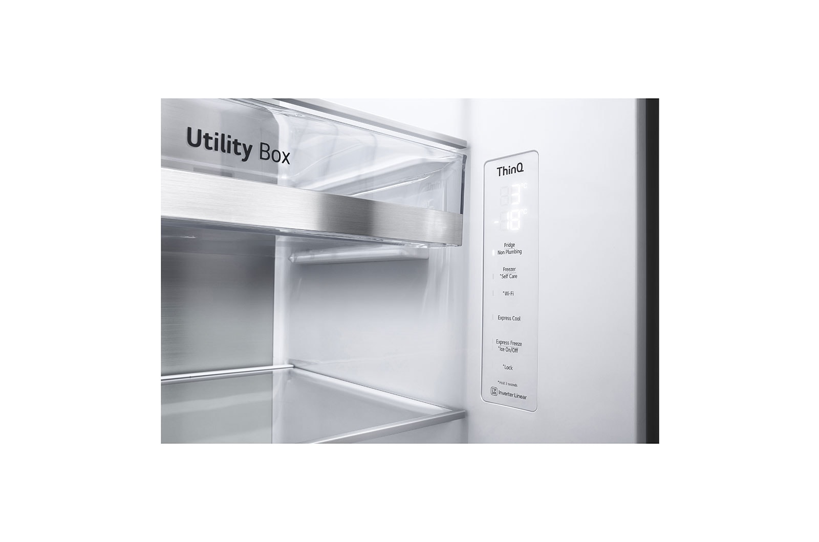 LG 635L American Style Fridge Freezer Stainless Steel Water & Ice Dispenser, GSJV91BSAE