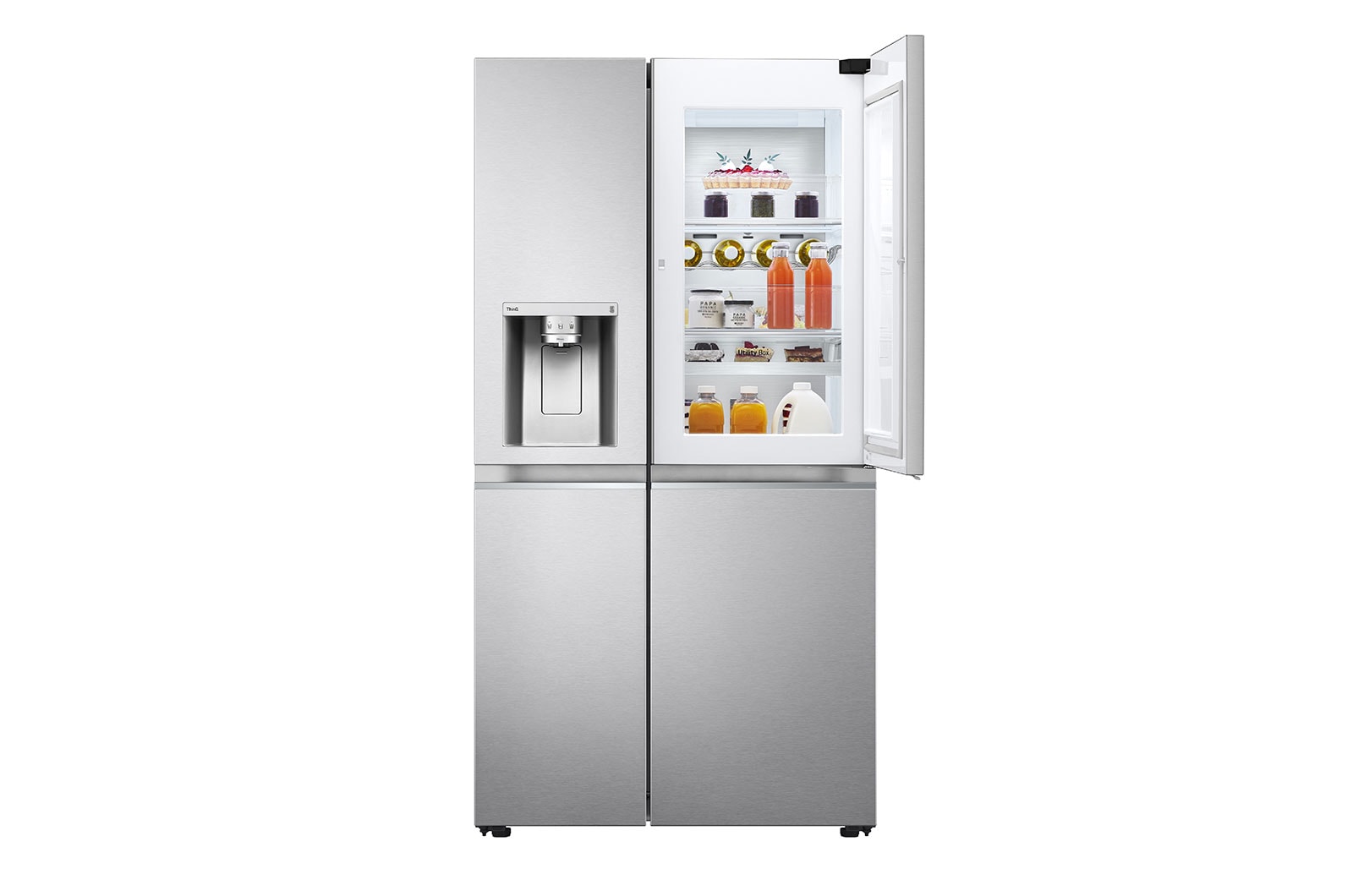 LG 635L American Style Fridge Freezer Stainless Steel Water & Ice Dispenser, GSJV91BSAE