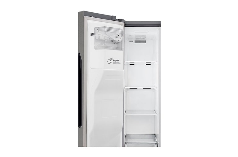 LG F rated  Refrigerator with Non-Plumbed Water and Ice Dispenser and Inverter Linear Compressor, GSL361ICEZ