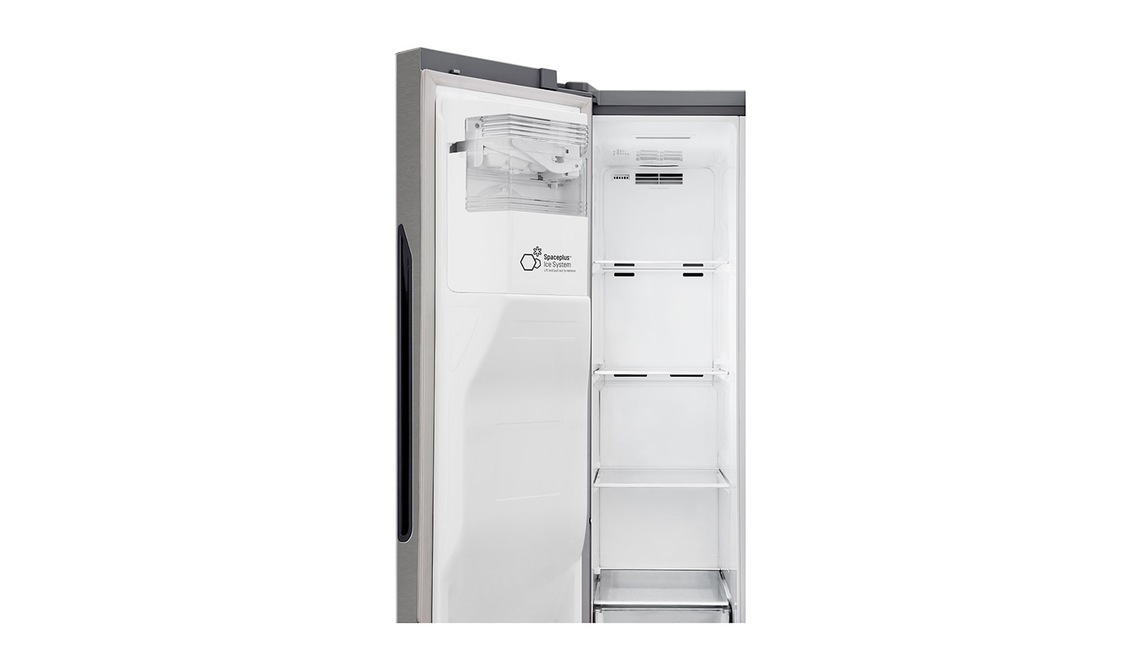 LG F rated  Refrigerator with Non-Plumbed Water and Ice Dispenser and Inverter Linear Compressor, GSL361ICEZ