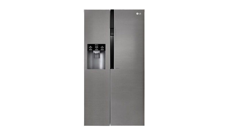 LG F rated Refrigerator with Non-Plumbed Water and Ice Dispenser and Inverter Linear Compressor, GSL361ICEZ