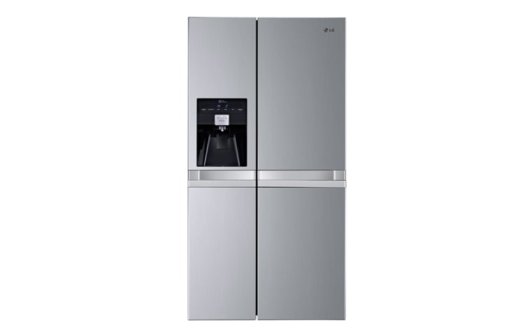 LG American Style Premium Silver Fridge Freezer With Non-Plumbed Water and Ice Dispenser, (Gross Capacity 601 Litres), GSL545PVYV