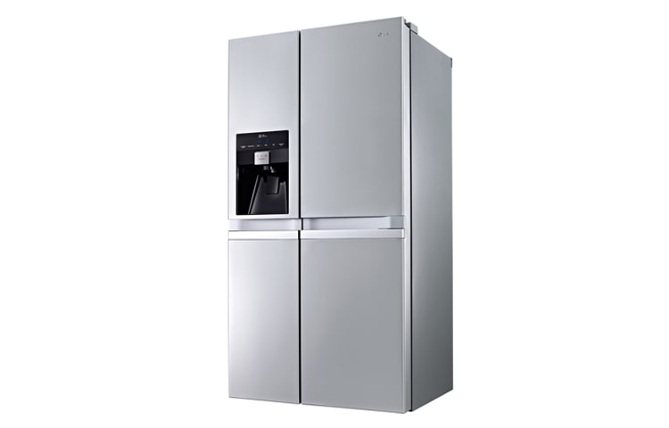 LG American Style Premium Silver Fridge Freezer With Non-Plumbed Water and Ice Dispenser, (Gross Capacity 601 Litres), GSL545PVYV