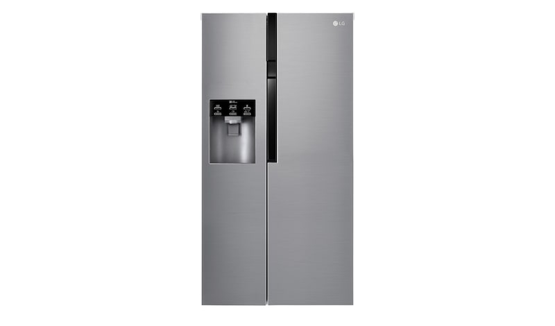 LG Inverter Linear Compressor™ GSL560PZXV American style Fridge Freezer, 606L, Shiny Steel- F, GSL560PZXV