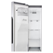 LG Inverter Linear Compressor™ GSL561PZUZ American style Fridge Freezer, 606L, Shiny Steel- F, GSL561PZUZ