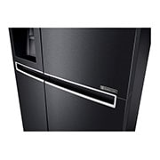 LG Inverter Linear Compressor™ GSL760MCXV American style Fridge Freezer, 601L, Matte Black - F, GSL760MCXV