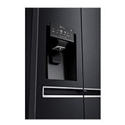 LG Inverter Linear Compressor™ GSL760MCXV American style Fridge Freezer, 601L, Matte Black - F, GSL760MCXV