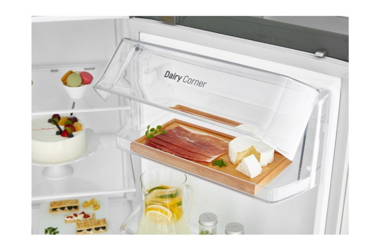 LG Inverter Linear Compressor™ GSL760PZXV American style Fridge Freezer, 601L, Shiny Steel- F, GSL760PZXV