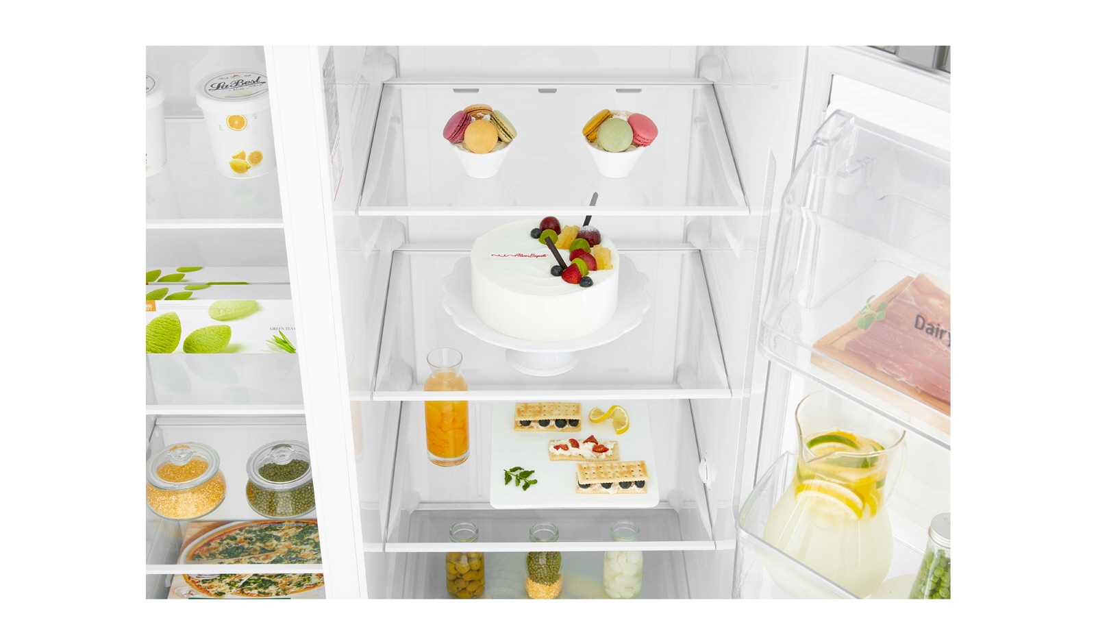 LG Inverter Linear Compressor™ GSL760PZXV American style Fridge Freezer, 601L, Shiny Steel- F, GSL760PZXV