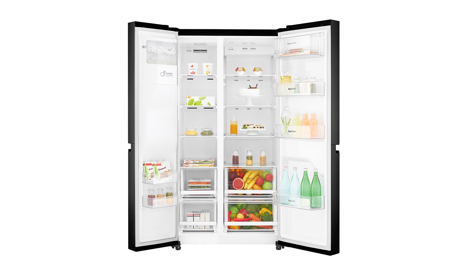 LG Smart Refrigerator with Plumbed Water and Ice Dispenser, GSL760WBXV
