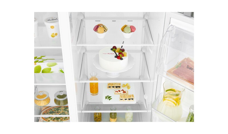 LG Smart Refrigerator with Plumbed Water and Ice Dispenser, GSL760WBXV