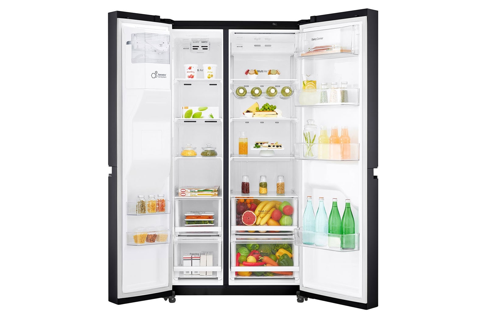 LG DoorCooling+™ GSL761MCKV American style Fridge Freezer, 625L,  Matte Black - F, GSL761MCKV