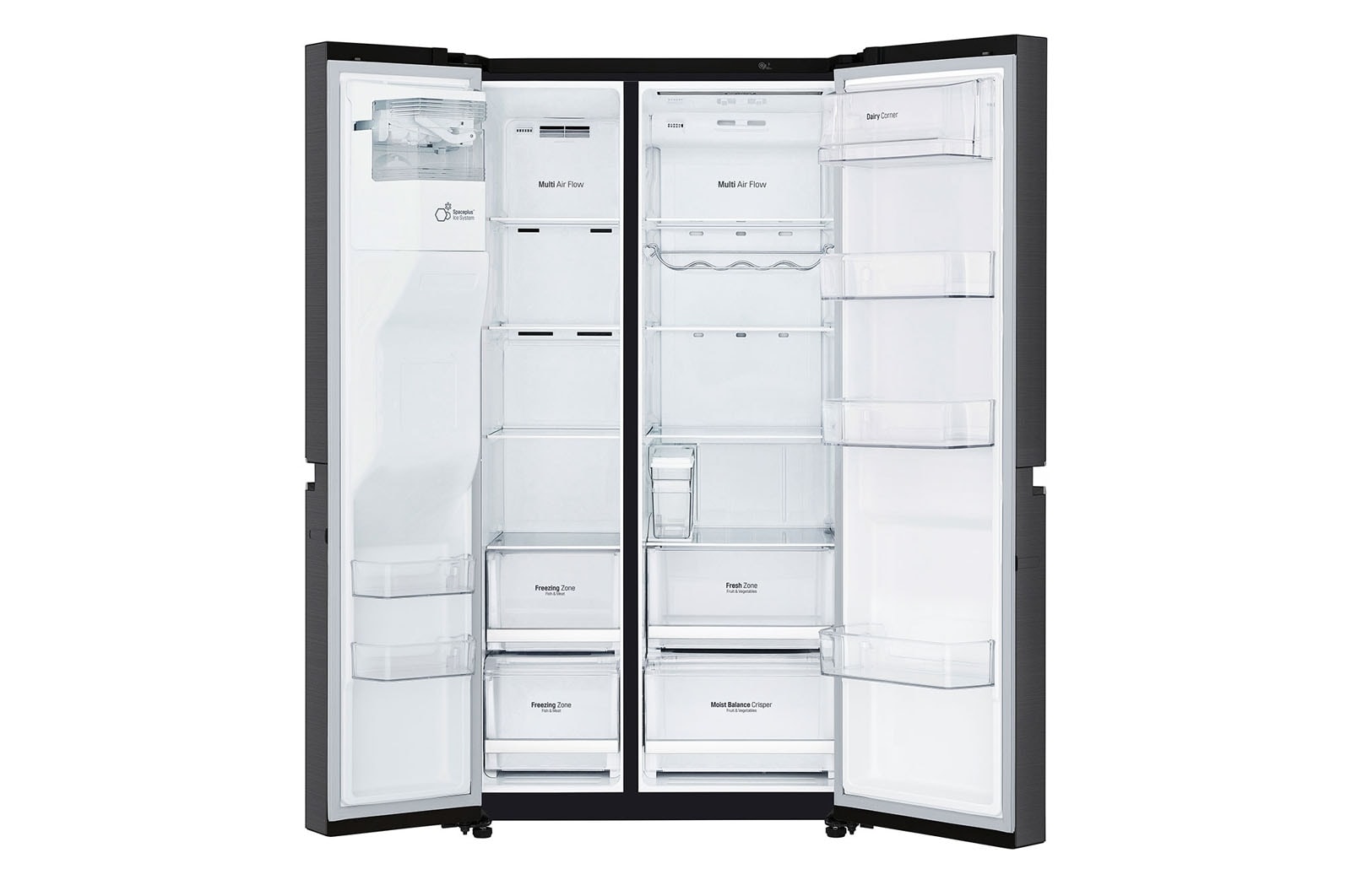 LG DoorCooling+™ GSL761MCKV American style Fridge Freezer, 625L,  Matte Black - F, GSL761MCKV