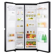 LG DoorCooling+™ GSL761MCKV American style Fridge Freezer, 625L,  Matte Black - F, GSL761MCKV