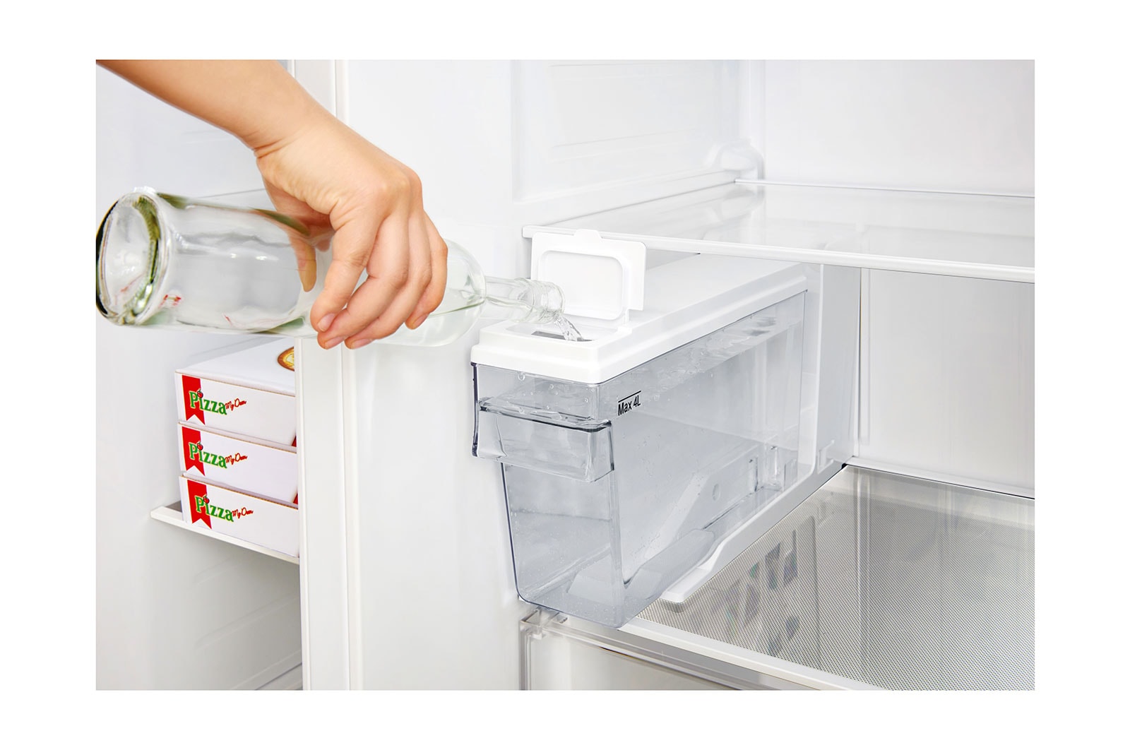 LG Inverter Linear Compressor™ GSL761MCXV American style Fridge Freezer, 601L, Matte Black- F, GSL761MCXV