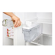 LG Inverter Linear Compressor™ GSL761MCXV American style Fridge Freezer, 601L, Matte Black- F, GSL761MCXV