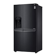 LG Inverter Linear Compressor™ GSL761MCXV American style Fridge Freezer, 601L, Matte Black- F, GSL761MCXV